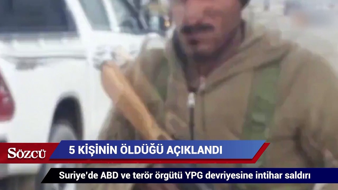 Suriye’de ABD ve terör örgütü YPG devriyesine intihar saldırı