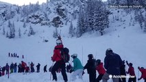 Search efforts in effect to recover missing skiers after avalanche