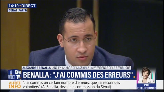 Alexandre Benalla devant le Sénat: Je ne vous ai pas menti
