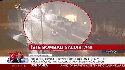 İşte bombalı saldırı anı