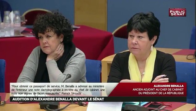 Audition au Sénat - Alexandre Benalla: Je vous réaffirme sous serment que le 19 septembre mes passeports étaient à l'Elysée - VIDEO