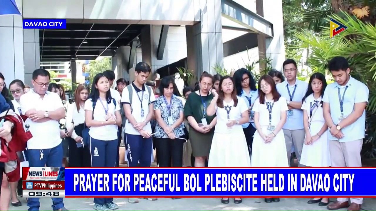 Prayer for peaceful BOL plebiscite held in Davao City
