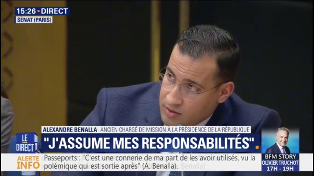 Passeports: Alexandre Benalla se défend, je n'ai pas été mis en examen pour faux et usage de faux
