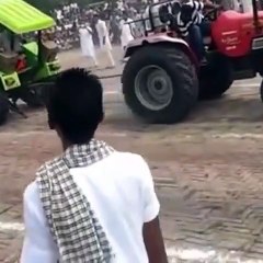 competition of power between two trucks