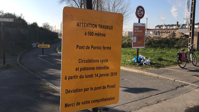 Le pont ferroviaire interdit aux piétons