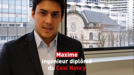 Le témoignage de Maxime, ingénieur diplômé du Cesi Nancy