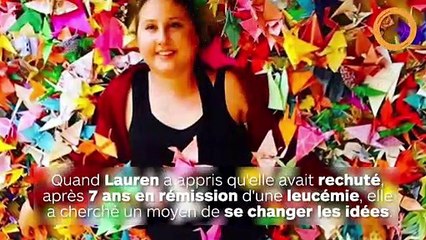 Pour lui porter chance dans sa lutte contre le cancer : elle reçoit 20 000 grues en origamis du monde entier !