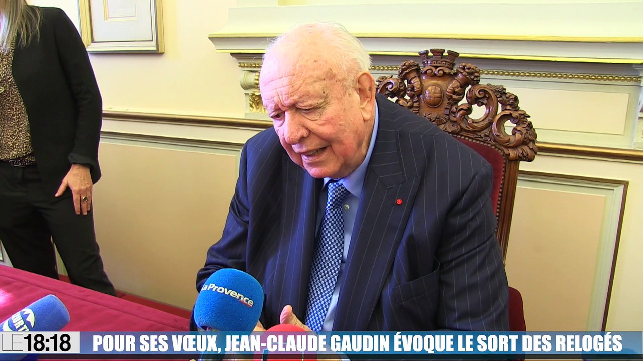 Pour ses vœux à la presse, le maire Jean-Claude Gaudin évoque le sort des relogés