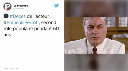 Mort de François Perrot, second rôle populaire pendant 60 ans