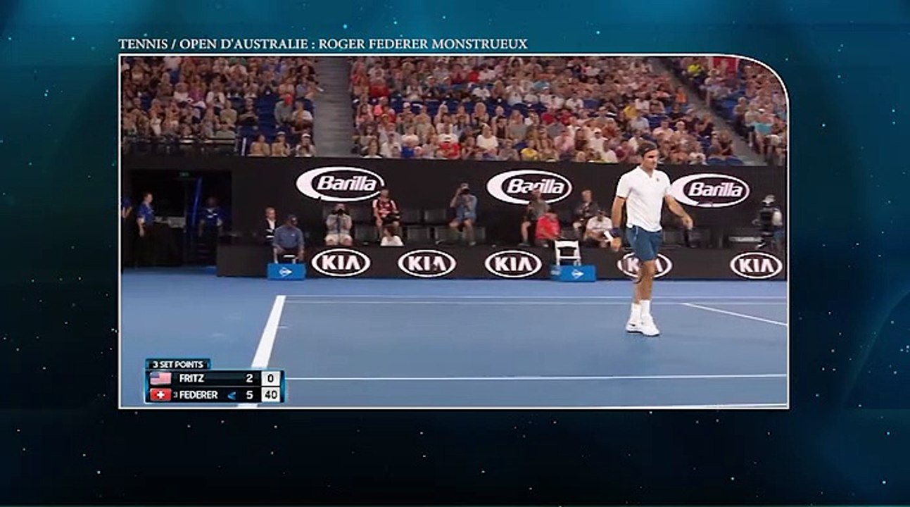 TENNIS OPEN D’AUSTRALIE  : ROGER FEDERER BAT TAYLOR FRITZ