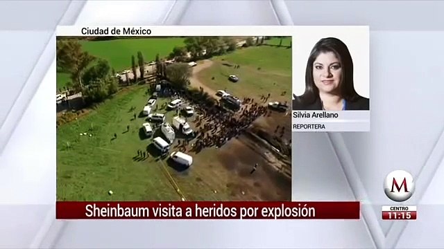 Sheinbaum dará apoyo a familiares de lesionados por explosión en Hidalgo