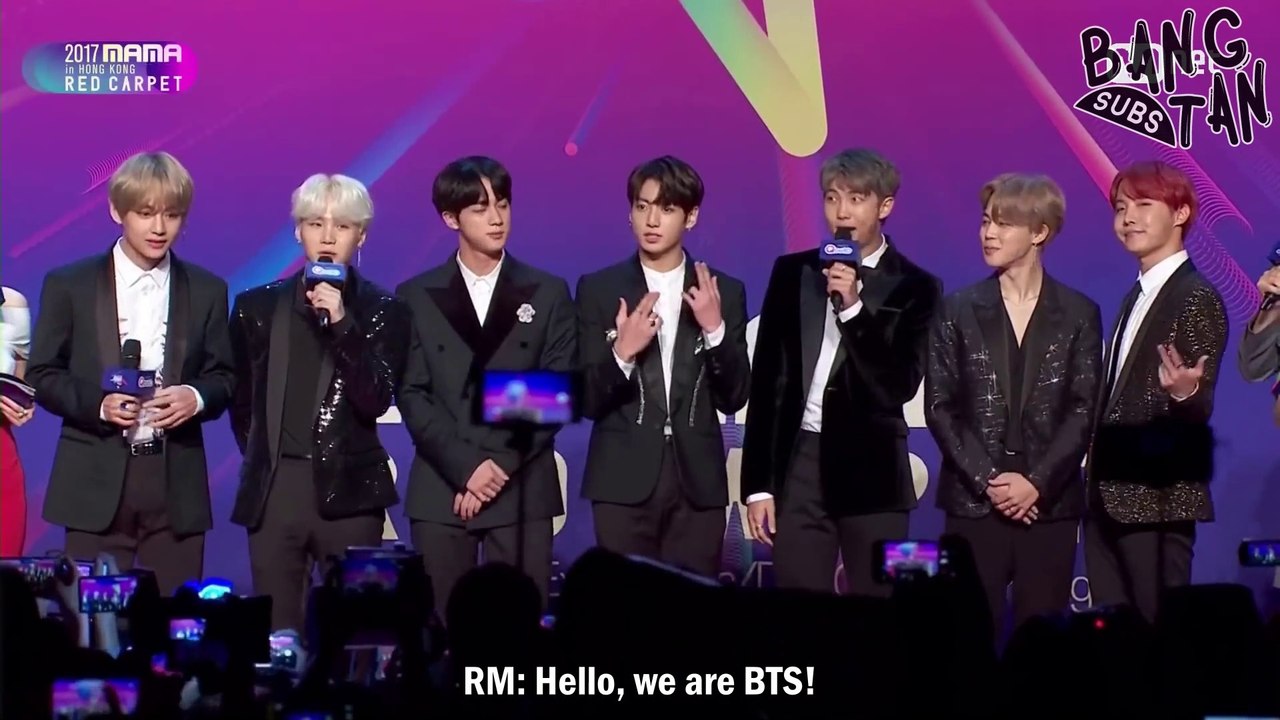 [ENG] 171201 MAMA in Hong Kong - BTS Red Carpet