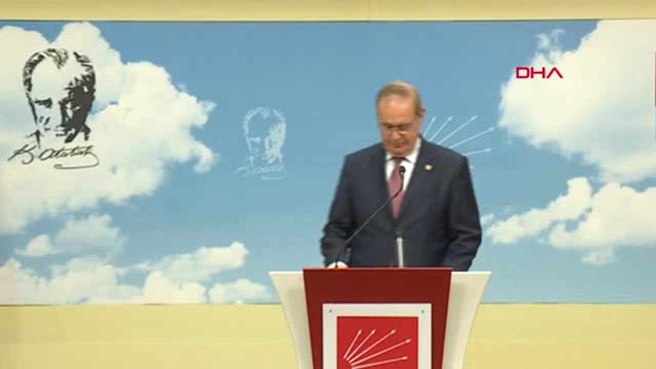 CHP Sözcüsü Faik Öztrak Myk Toplantısı'nda Konuştu