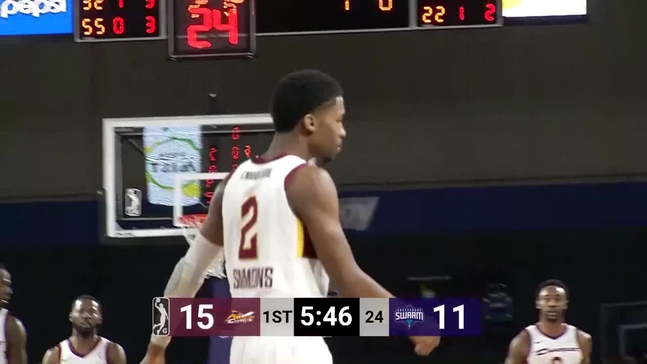 Kobi Simmons goes up to get it and finishes the oop