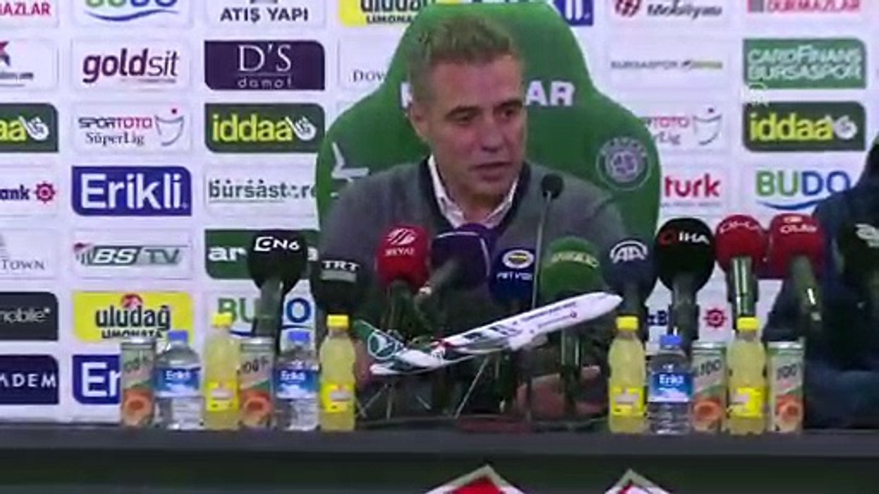 Bursaspor-Fenerbahçe maçının ardından - Ersun Yanal (1) - BURSA