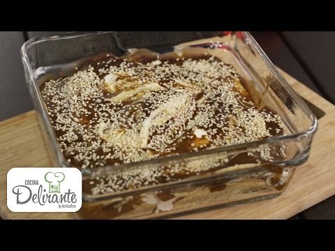 RECETA Pastel Azteca de mole poblano | Cocina Delirante
