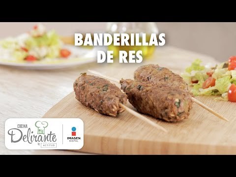 Receta fácil de Banderillas | Banderillas de Res | Cocina Delirante