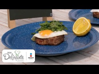 Corazón de filete, huevo frito y arúgula | Pablo en Llamas | Cocina Delirante
