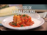 Rollitos de lasaña poblana | Cocina Delirante