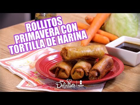 Rollitos primavera con tortillas de harina | Cocina Delirante