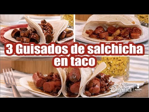 ¡3 recetas de tacos de salchicha fáciles y económicos! | Cocina Delirante