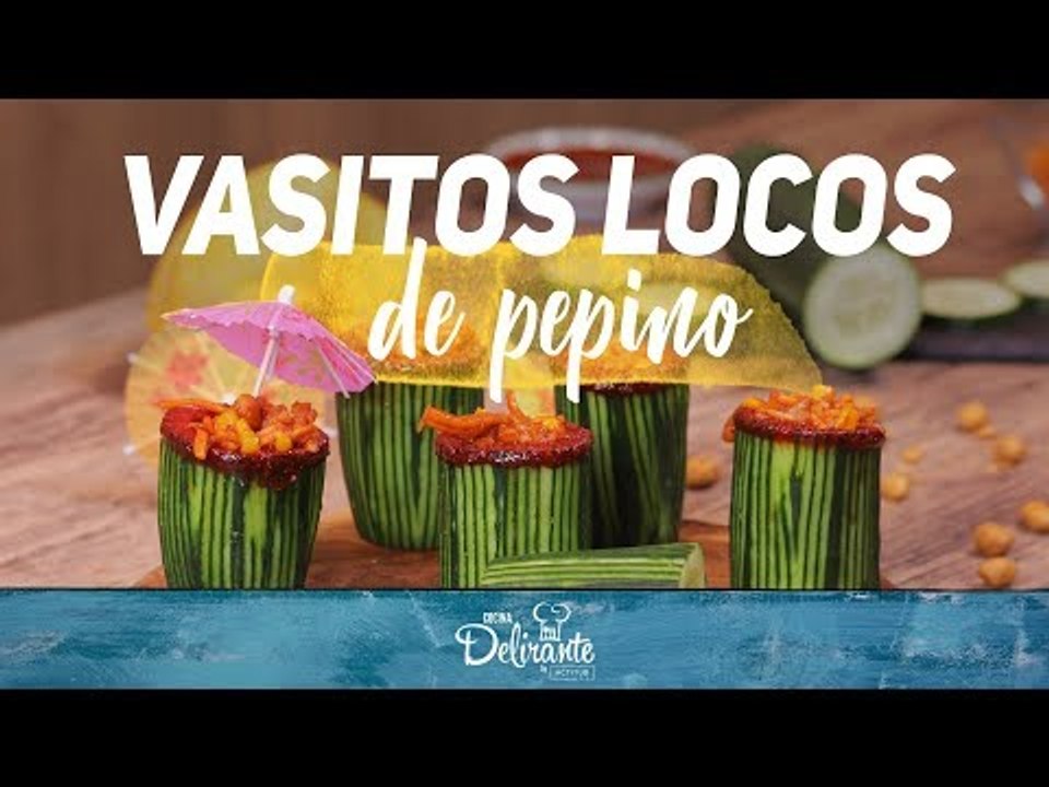 Cómo preparar botana de Vasitos de Pepino| Coci...