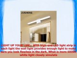 JUSHENG Bathroom Vanity Lights 24 in Bathroom Light Fixtures 24 W Finish Chrome Aluminum