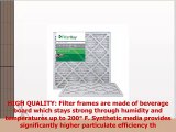 FilterBuy 20x20x1 MERV 8 Pleated AC Furnace Air Filter Pack of 2 Filters 20x20x1