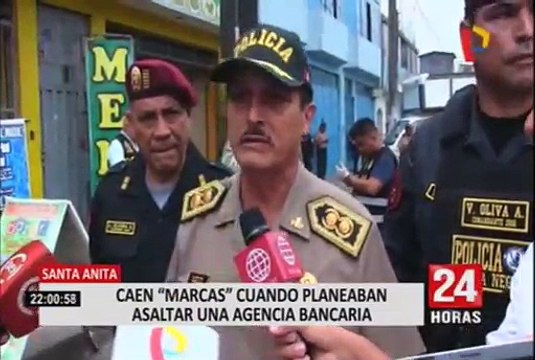 Santa Anita: PNP captura a dos presuntos ‘marcas’ en exteriores de agencia bancaria