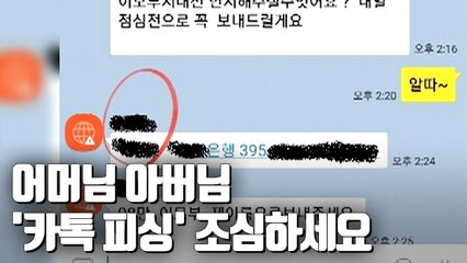 [자막뉴스] "엄마 돈 보내주세요"…'카톡피싱' 주의보