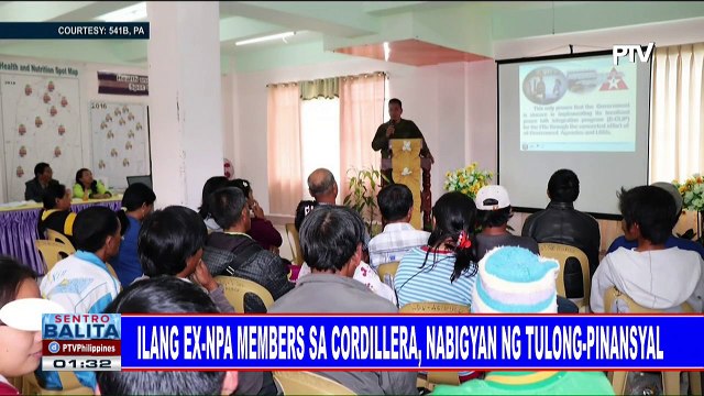Ilang ex-NPA members sa Cordillera, nabigyan ng tulong-pinansyal
