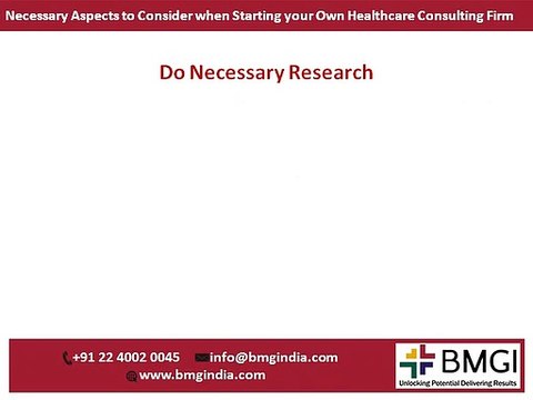 Necessary Aspects to Consider when Starting your Own Healthcare Consulting Firm