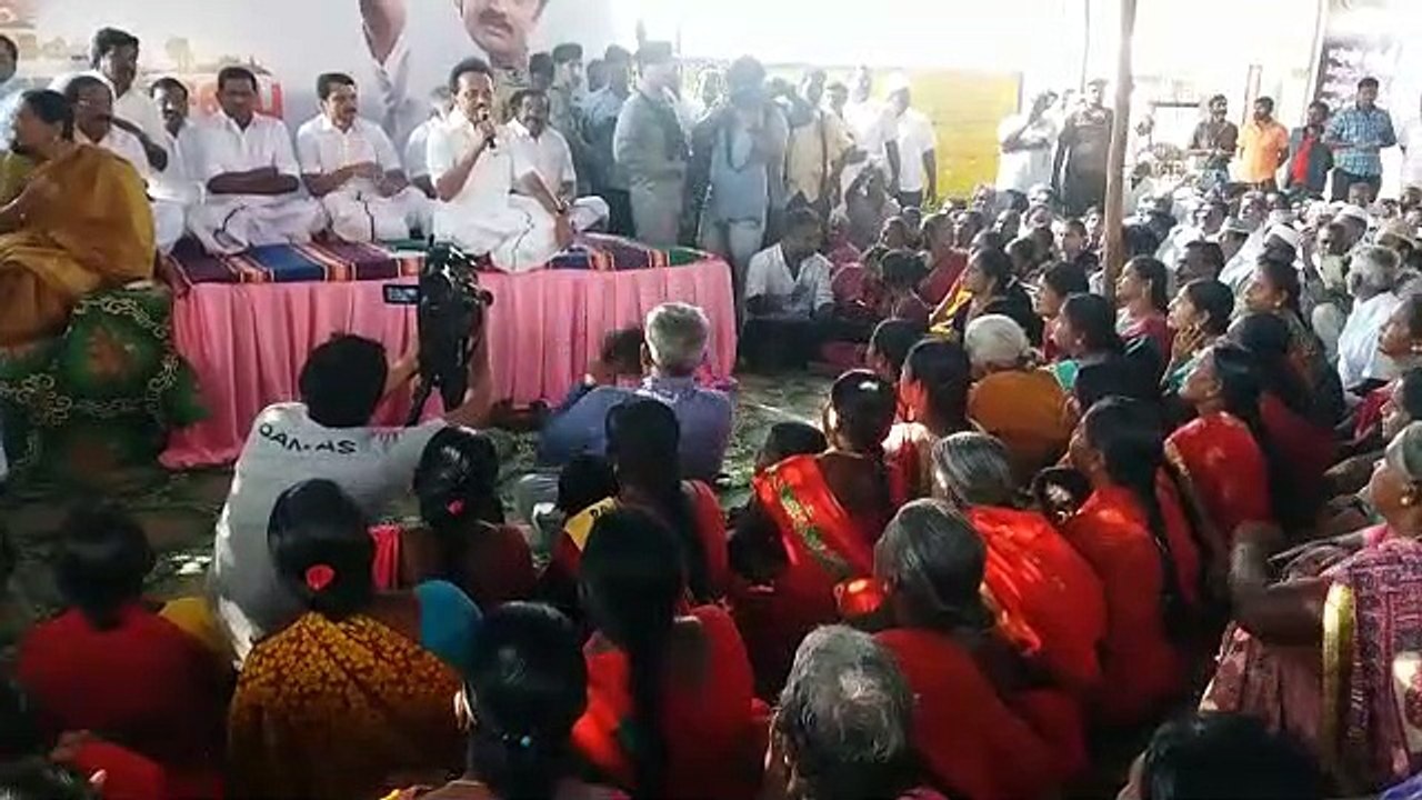 ஊராட்சி சபை கூட்டத்தில் ஸ்டாலின் பேச்சு -வீடியோ