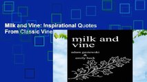 Milk and Vine: Inspirational Quotes From Classic Vines