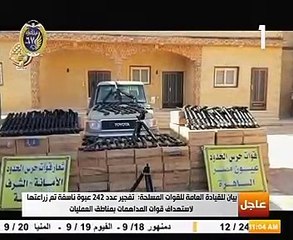 القوات المسلحة: القضاء على 59 تكفيريا و تفجير 242 عبوة ناسفة