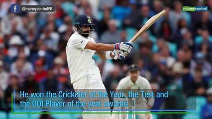 Download Video: Kohli conquers all at ICC awards, named captain of Test, ODI Teams of the Year