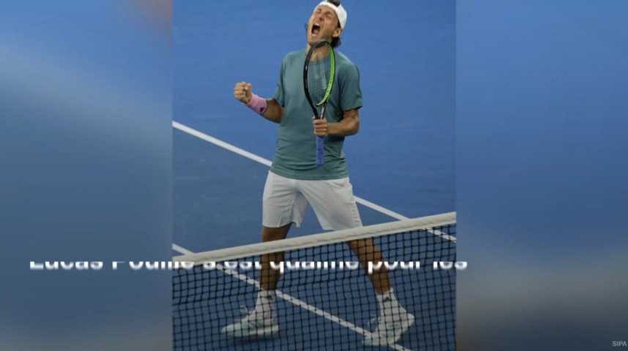 Lucas Pouille qualifié en quarts à l'Open d'Australie