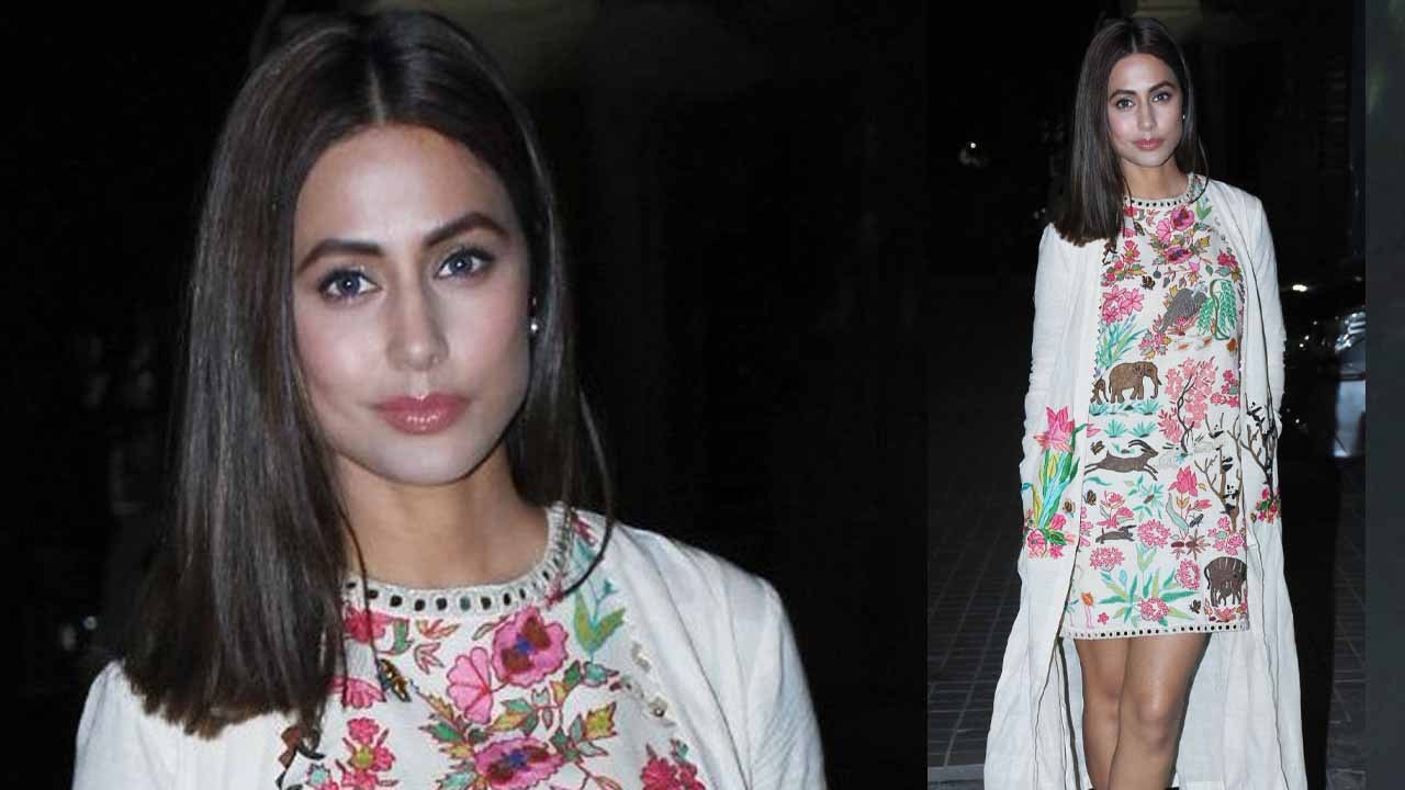 Hina Khan STUNS in White Cape Dress at  screening of Aamir Khan's Rubaru Roshni | Boldsky