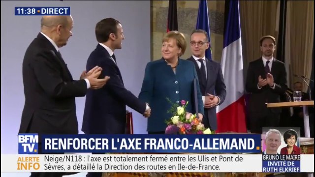 C'est signé ! Angela Merkel et Emmanuel Macron viennent de ratifier le traité d'Aix-La-Chapelle