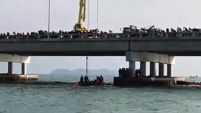 Submerged SUV from Penang horror crash recovered