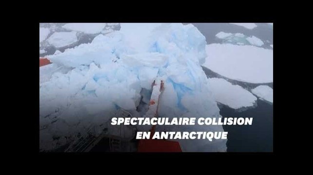 Ce brise-glace chinois a percuté un iceberg à cause d'un défaut de GPS
