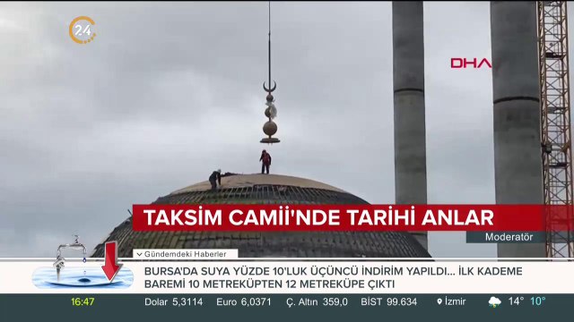 Taksim Camisi hizmete açılacak