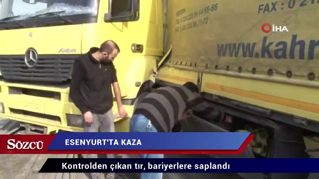 İstanbul’da TEM bağlantı yolunda TIR kazası