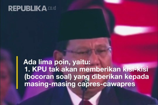 Lima Poin Perubahan Debat Capres-Cawapres Kedua