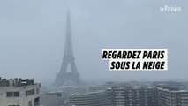 Neige à Paris : les touristes découvrent la capitale sous les flocons