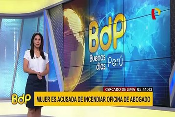 Centro de Lima: mujer habría ocasionado incendio en oficina de abogado