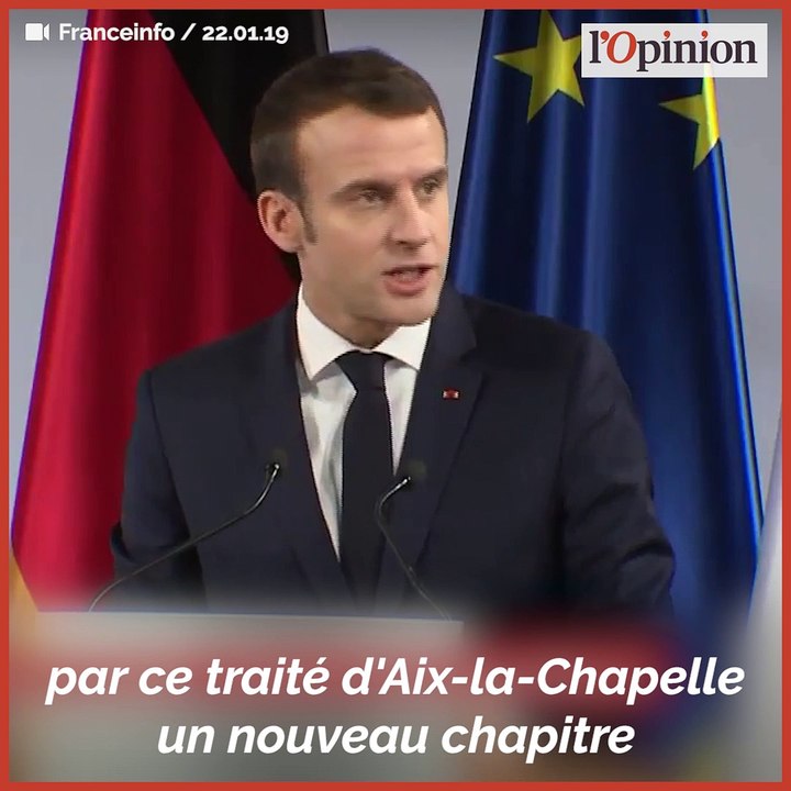 Traité d’Aix-la-Chapelle: Emmanuel Macron fustige «ceux qui répandent des mensonges»
