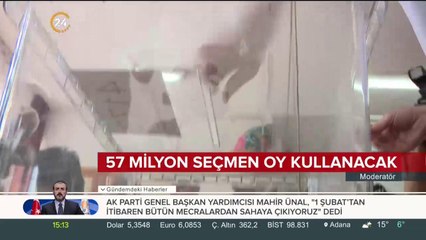 57 milyon seçmen oy kullanacak