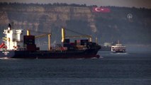 Rus askeri gemisi Çanakkale Boğazı'ndan geçti - ÇANAKKALE