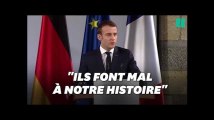 Emmanuel Macron condamne 